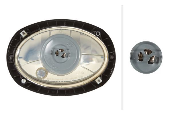 Hella Headlight Headlamp H4 Right