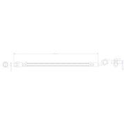 Juratek Brake Hydraulic Hose Line Rear Right JBH1412R