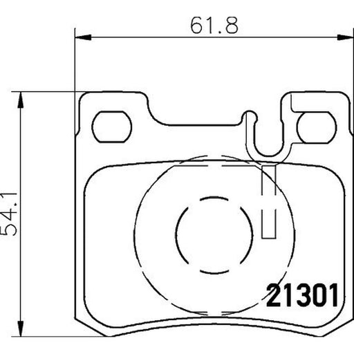 DON Rear Brake Pad Set PCP1456