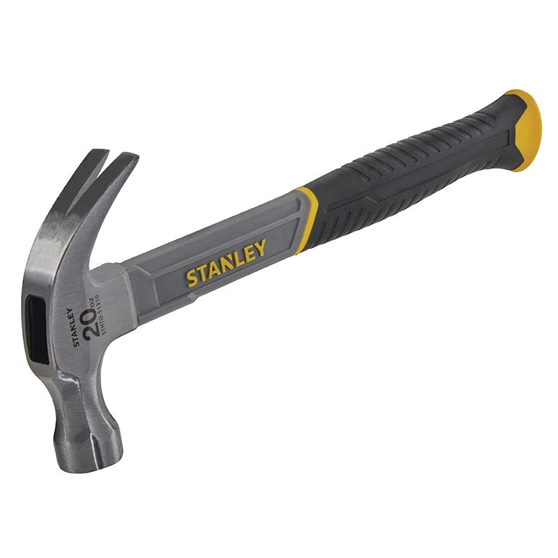 STANLEY® Hand Tools Curved Claw Hammer Fibreglass Shaft 570g (20oz)