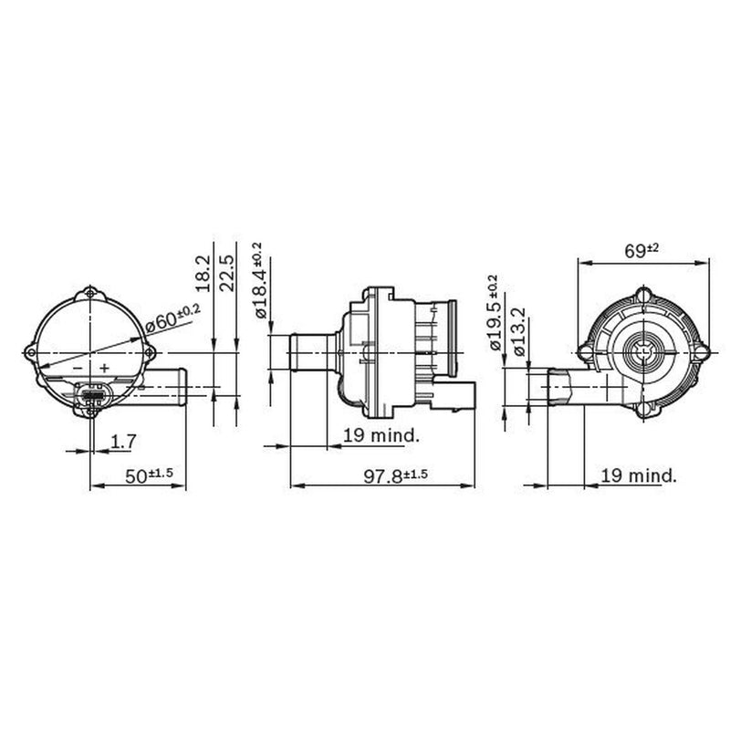 Bosch Auxiliary Heater Water Pump 0 392 023 004