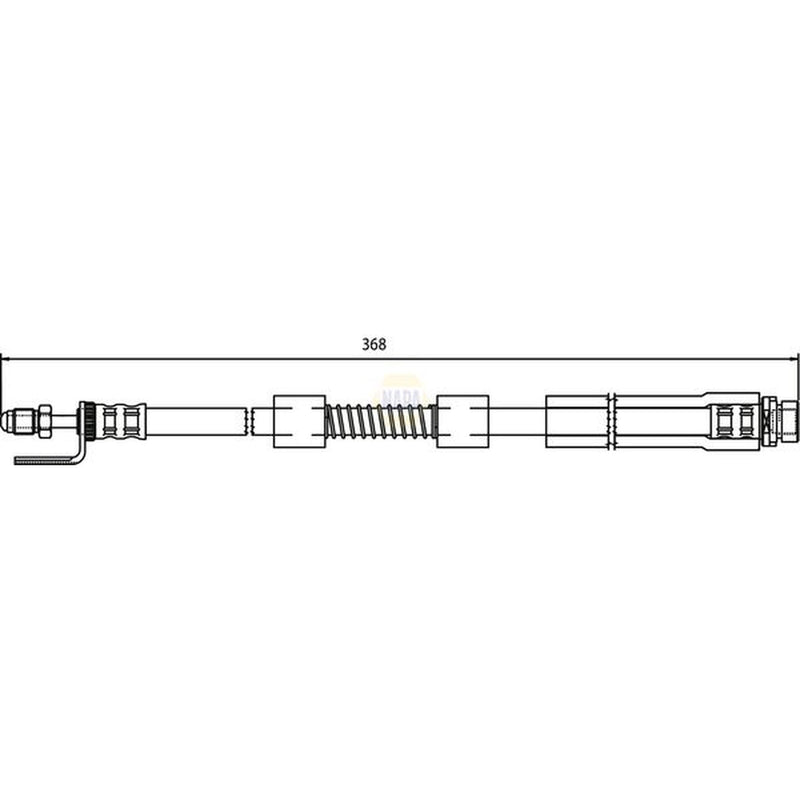 NAPA Brake Hydraulic Hose Line Front NBH1026