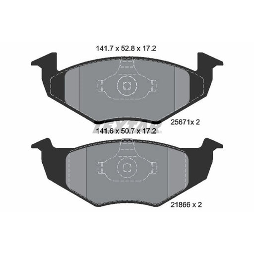 Textar Brake Pad Set 2567101