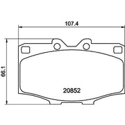 Mintex Front Brake Pad Set MDB1139