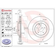 Brembo 2 x Front Brake Discs 09.A731.21