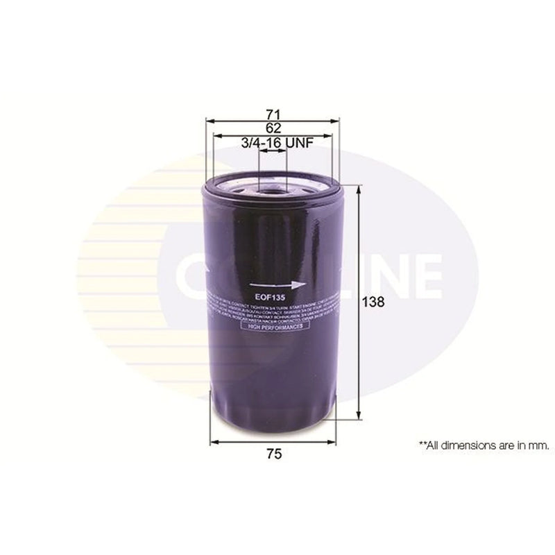 Comline Engine Oil Filter EOF135