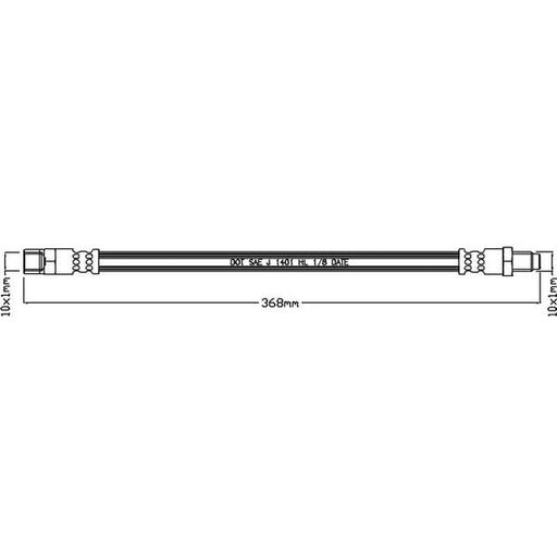 Juratek Brake Hydraulic Hose Line Front JBH1059