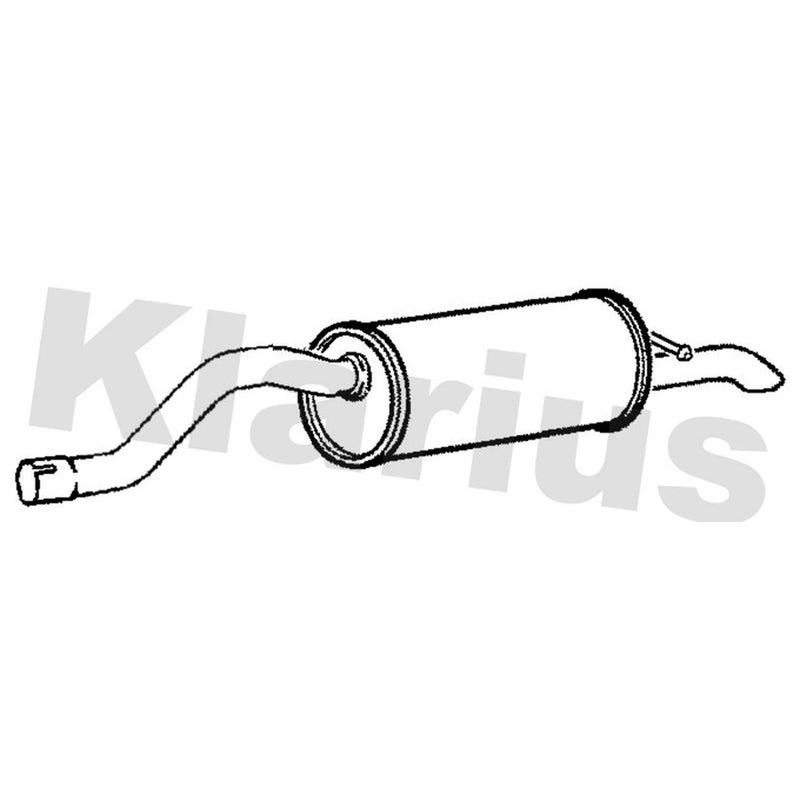 Klarius Box With Tail Pipe Rear VW1004D