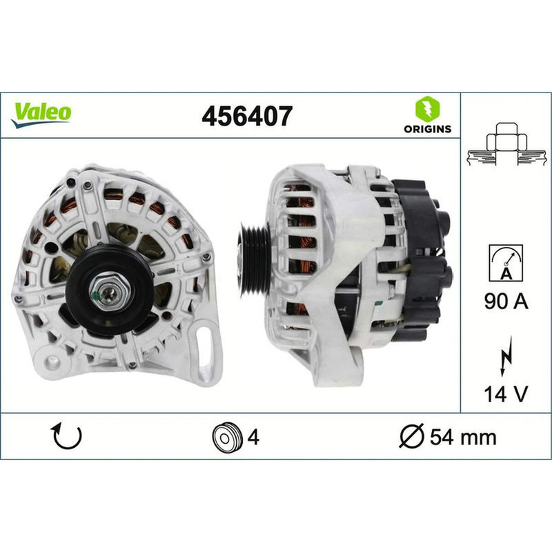 Valeo Car Alternator 12V 456407