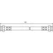 Apec Brake Hydraulic Hose Line Rear HOS3189