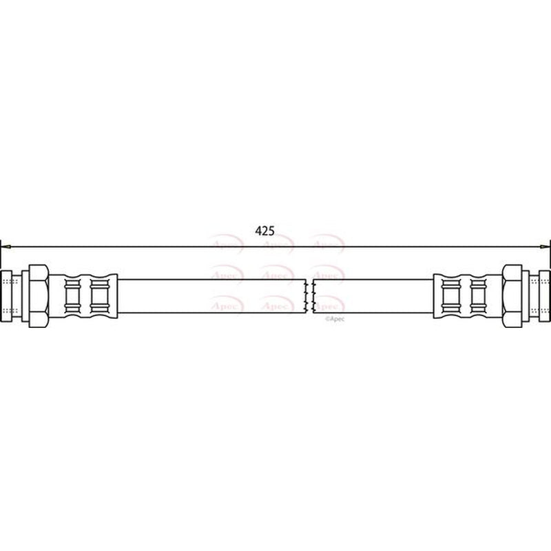 Apec Brake Hydraulic Hose Line Rear HOS3189