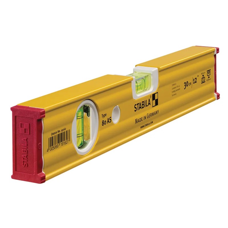 Stabila 80 AS Spirit Level 2 Vial 19162 30cm - 19162