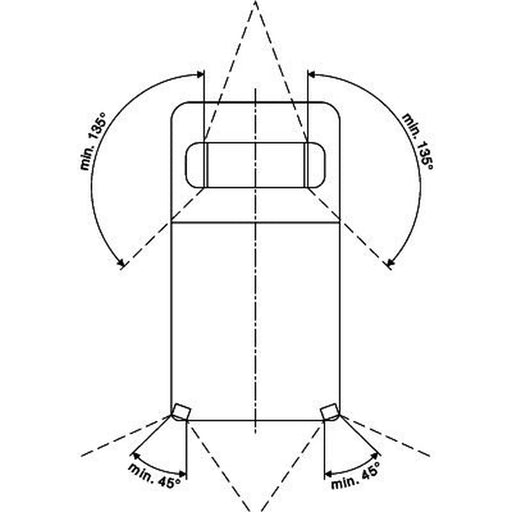 Hella Identification Lamp Md Blue 2XD Rear 2XD 009 475-021 4011895-12 2XD 009
