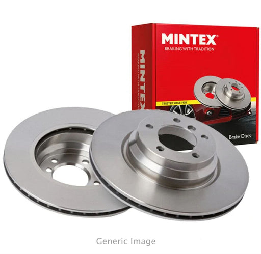 MINTEX Rear Brake Discs Pair Vented Fits Opel Zafira Tourer Vauxhall Zafira MINTEX - Town Parts