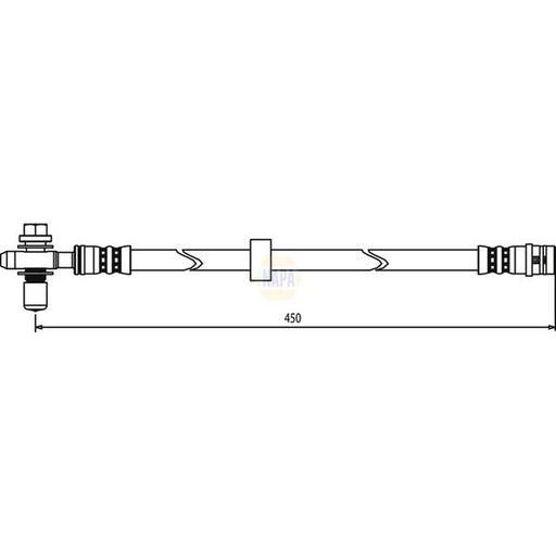 NAPA Brake Hydraulic Hose Line Front NBH1017