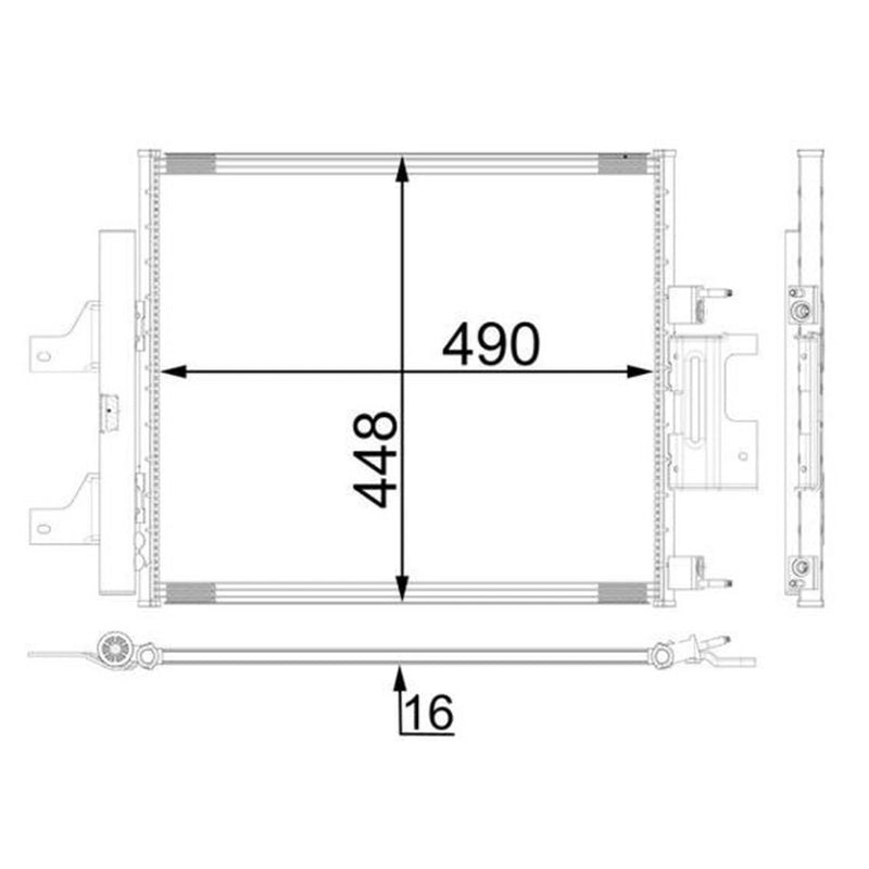 Mahle Air Conditioning Condenser AC 26 000P