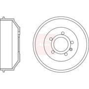 Apec Brake Drum Assembly Rear DRM9945