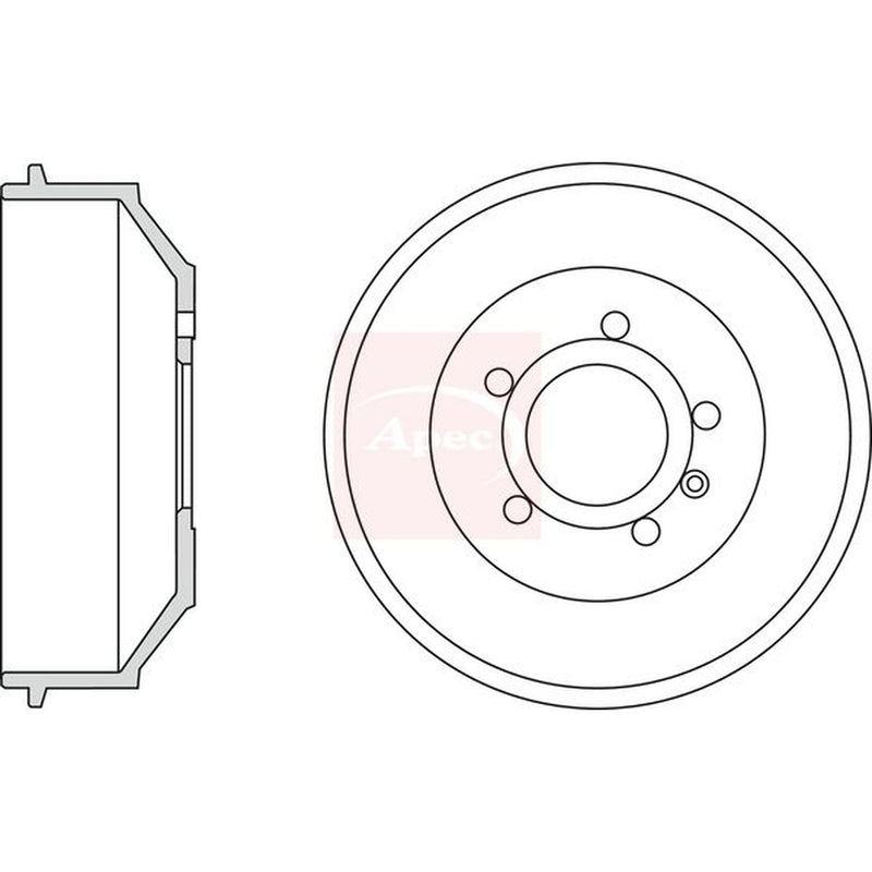 Apec Brake Drum Assembly Rear DRM9945