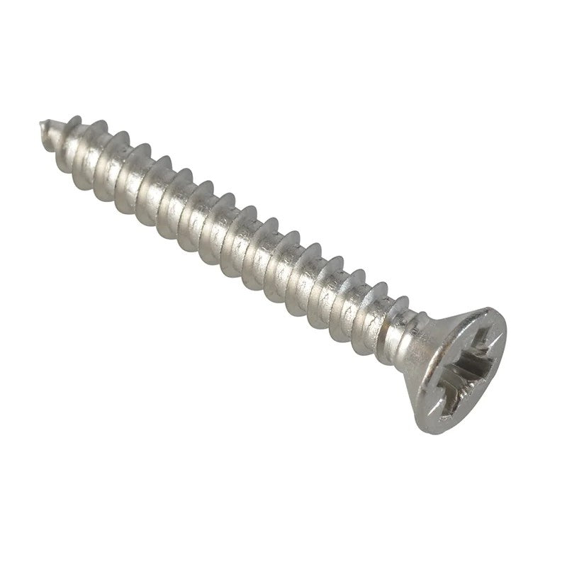 ForgeFix Self-Tapping Screw Pozi Compatible CSK A2 SS 1in x 6 ForgePack 30