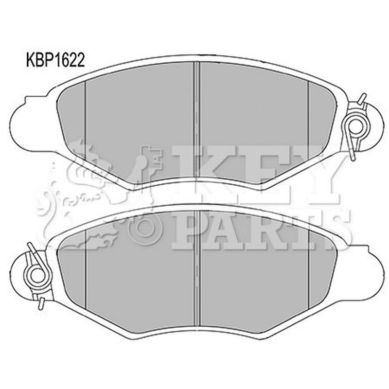 Key Parts Front Brake Pad Set KBP1622