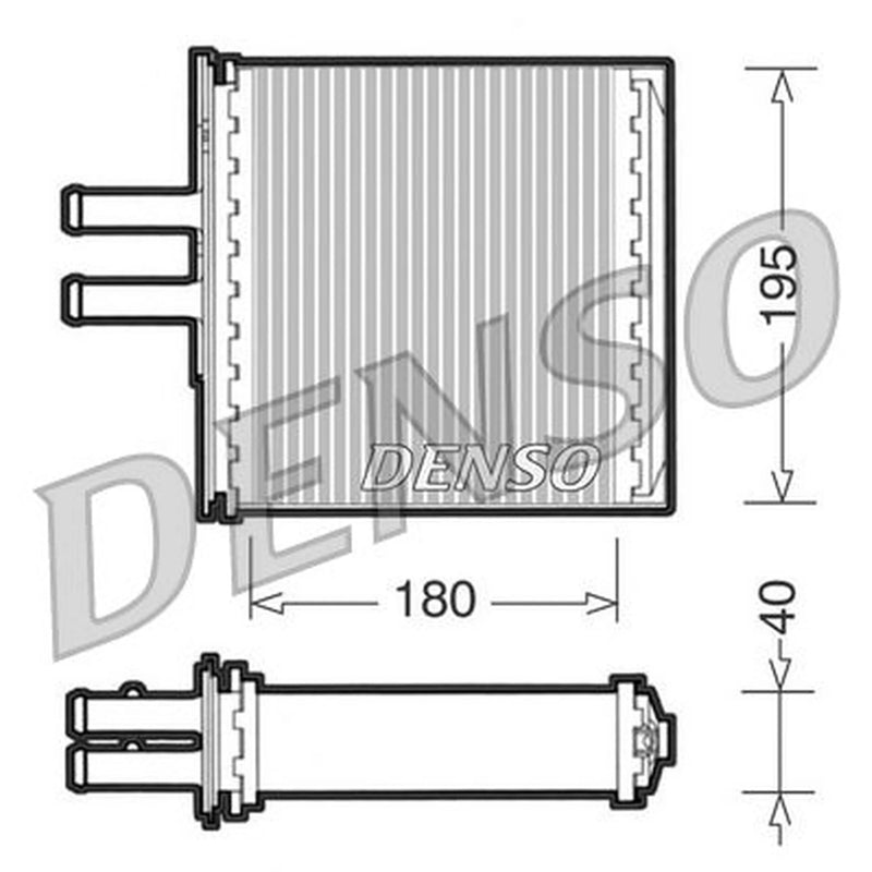 Denso Heater Matrix Core Heat Exchanger DRR09061