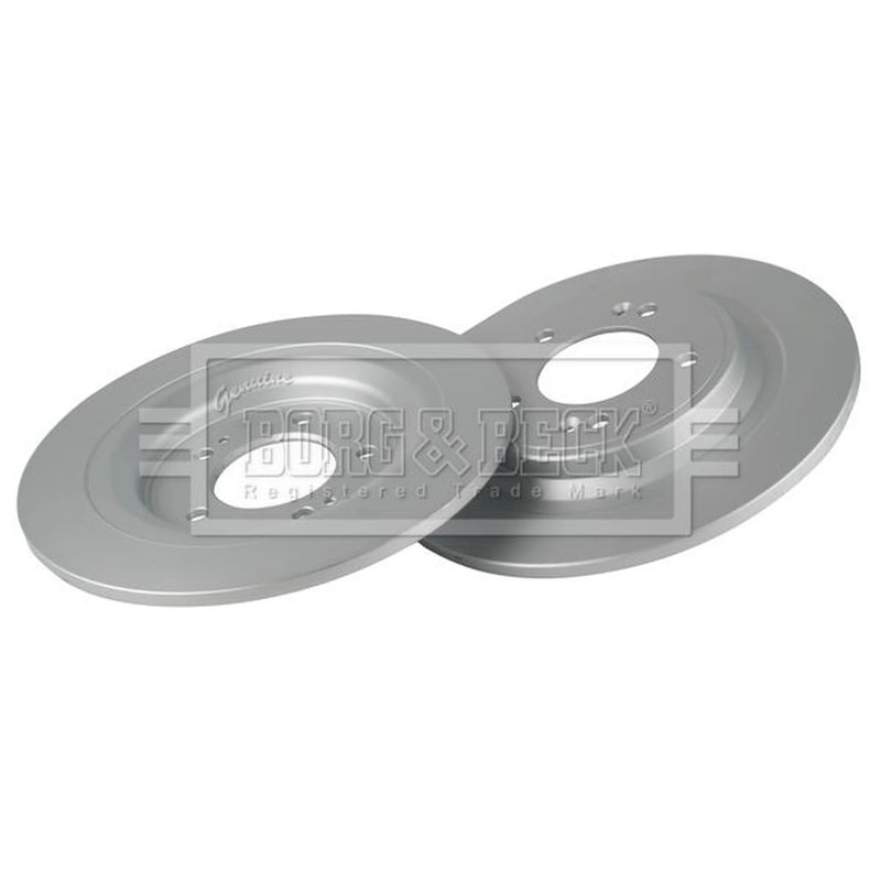 Borg & Beck 2 x Solid Rear Brake Discs BBD5661