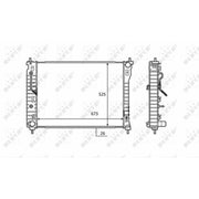 NRF Engine Radiator 58449