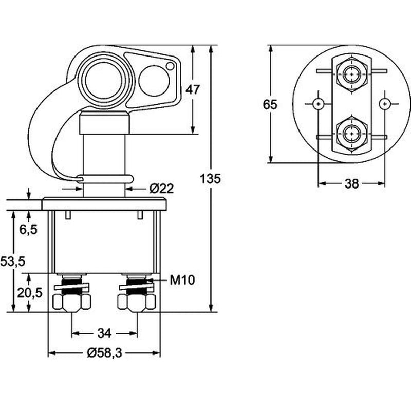 Hella Battery Master Switch 6EK 002 843-131