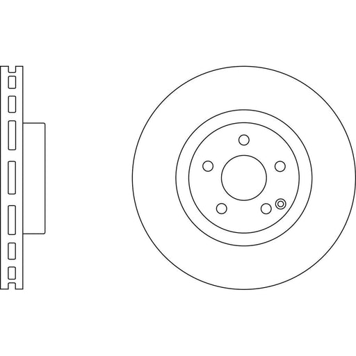 Apec Brake Disc Front Fits Mercedes Cls Class E Sl Drilled Version Dsk2866 Apec  - Town Parts