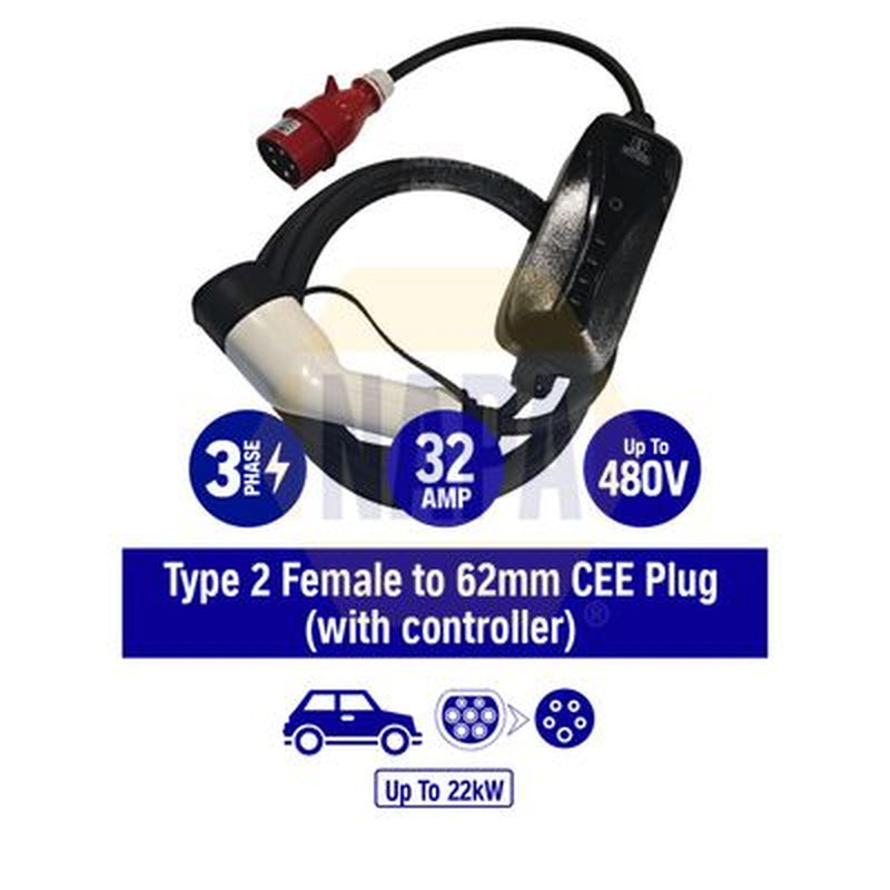 NAPA Electric Vehicle Charging Cable Charging plug type 2 NEC112