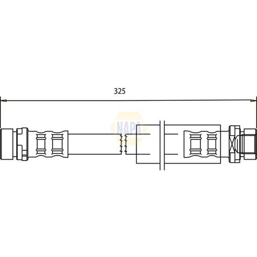 NAPA Brake Hydraulic Hose Line Rear NBH1038