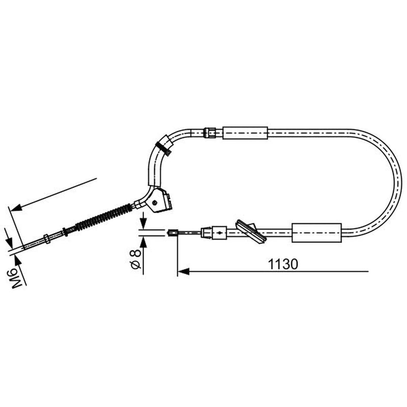 Bosch Handbrake Cable Front 1 987 482 490