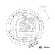 Febi Diaphragm Cylinder 107480
