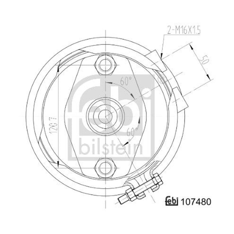 Febi Diaphragm Cylinder 107480