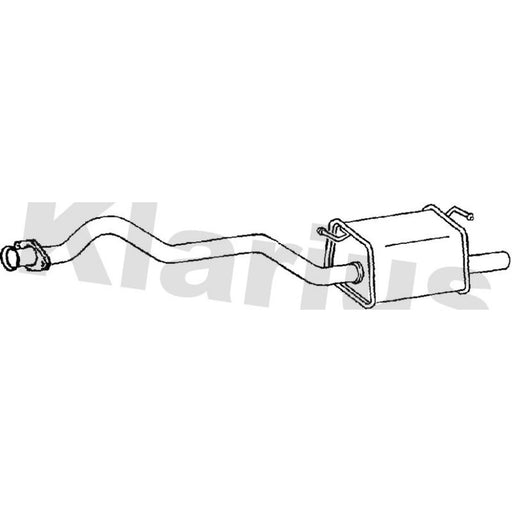 Klarius Box With Tail Pipe Rear LR203A