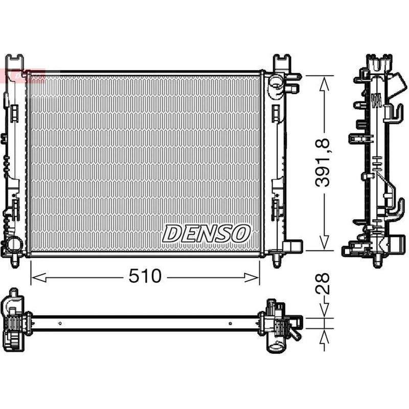 Denso Engine Radiator DRM23109