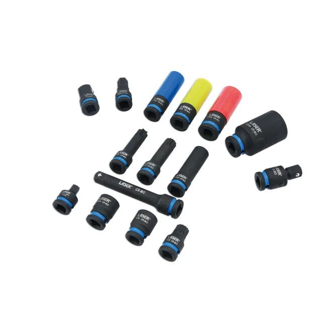 Laser Tools Impact Bit Socket Set 1/2"D 67pc - PL