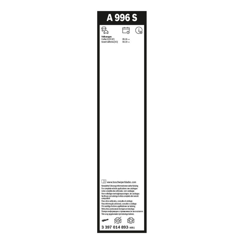 Bosch Aerotwin Wiper Blade Set 700mm + 650mm — A996S OE 7C2998002A