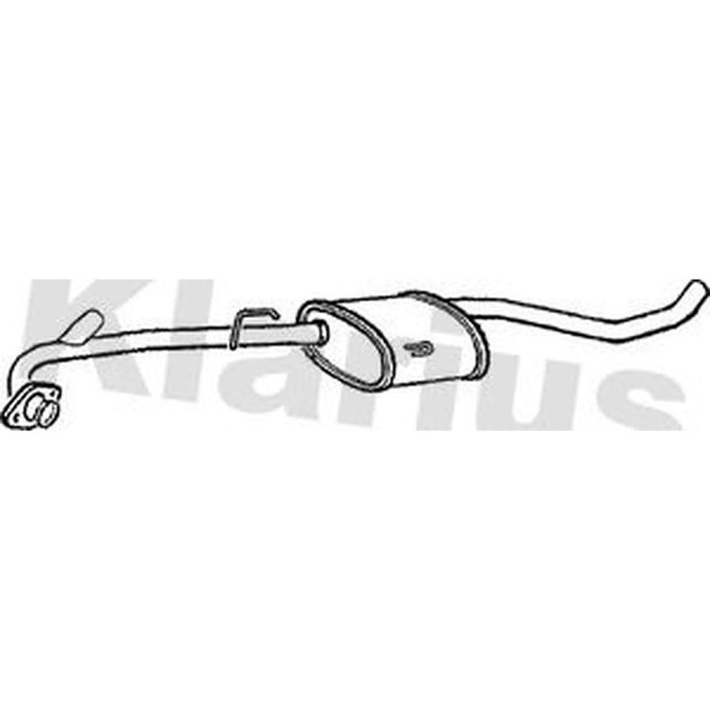 Klarius Box With Centre Pipe (Rh) Centre right GM442C