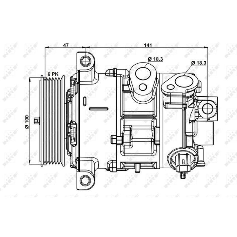 NRF Air Conditioning Compressor 32882