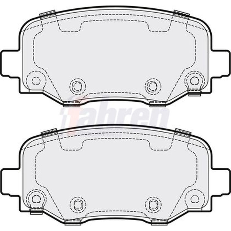 Fahren Rear Brake Pad Set FBP3836