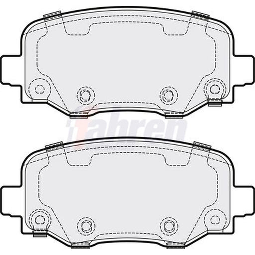 Fahren Rear Brake Pad Set FBP3836