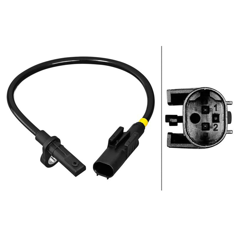 Hella ABS Wheel Speed Sensor Rear 6PU 358 217-161