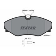 Textar Front Brake Pad Set 2497101