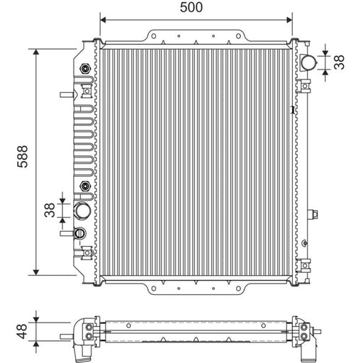 Valeo Engine Radiator 701413