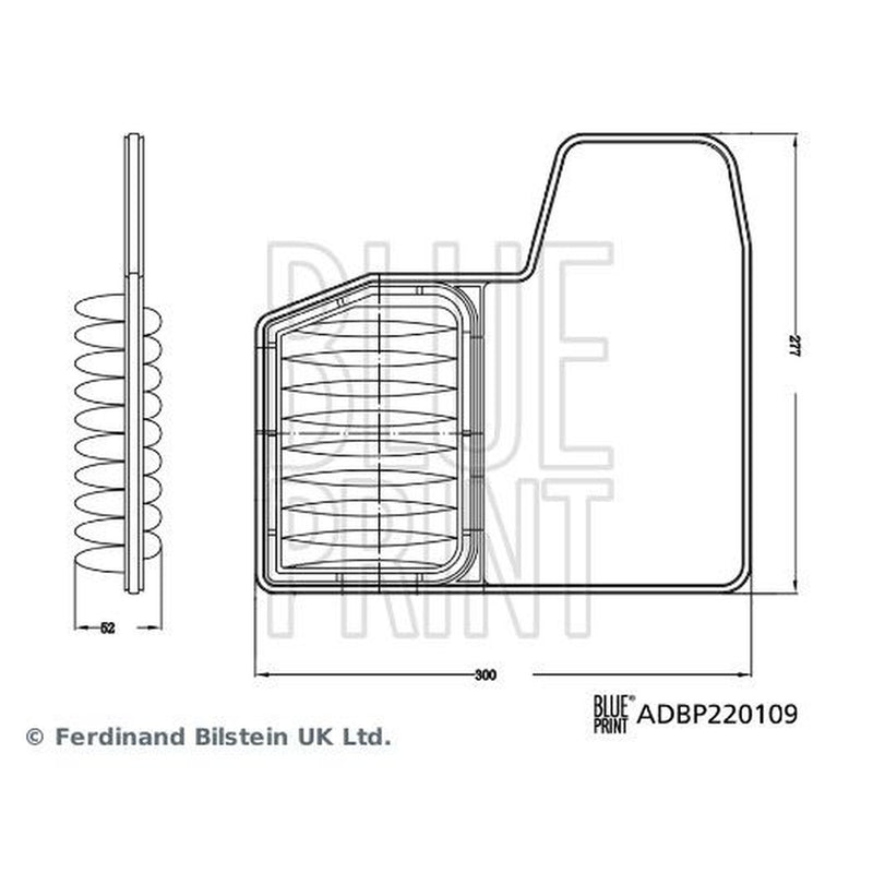 Blue Print Engine Air Filter ADBP220109