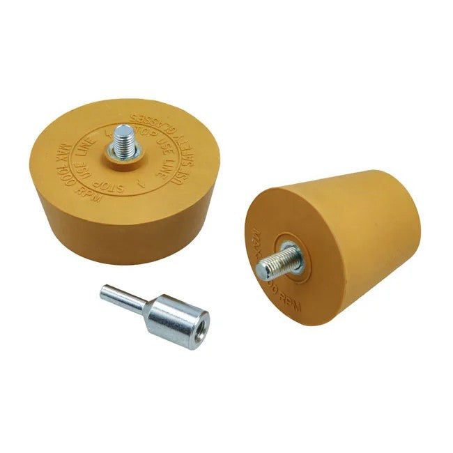 Laser Tools Stripe Off Eraser Pad Set with Drill Adaptor - Cone Shaped - PL