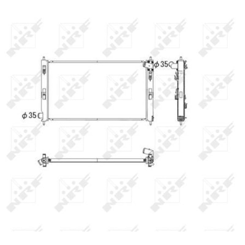 NRF Engine Radiator 53593