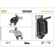 Valeo Front/Rear Wiper Motor Rear 582669