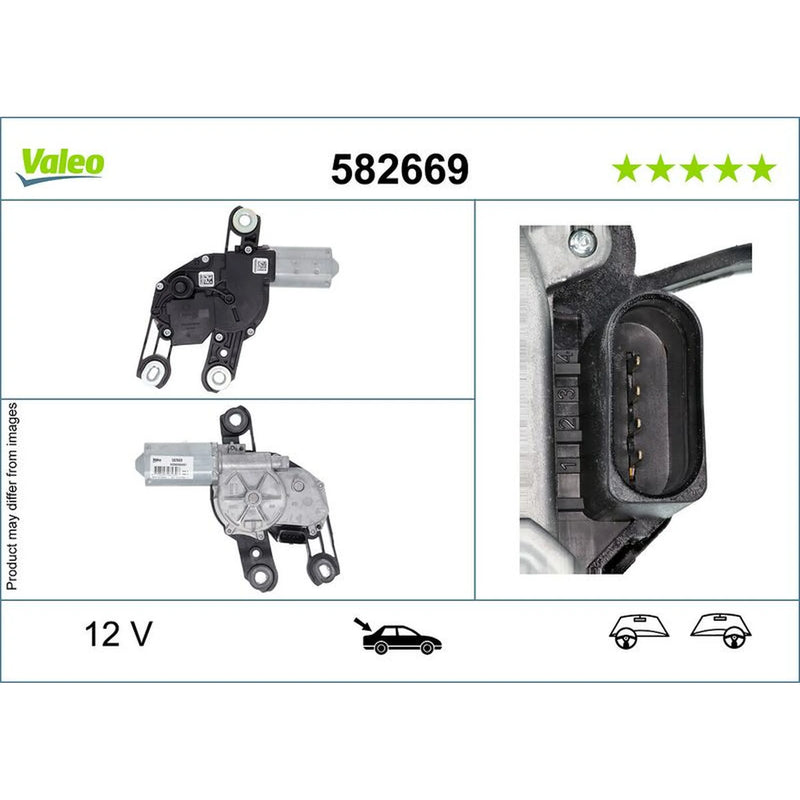 Valeo Front/Rear Wiper Motor Rear 582669